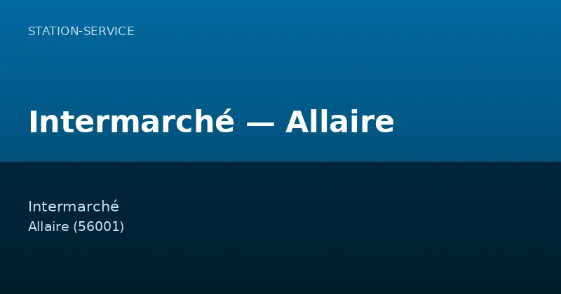 Intermarché — Allaire