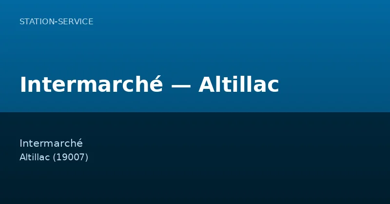 Intermarché — Altillac