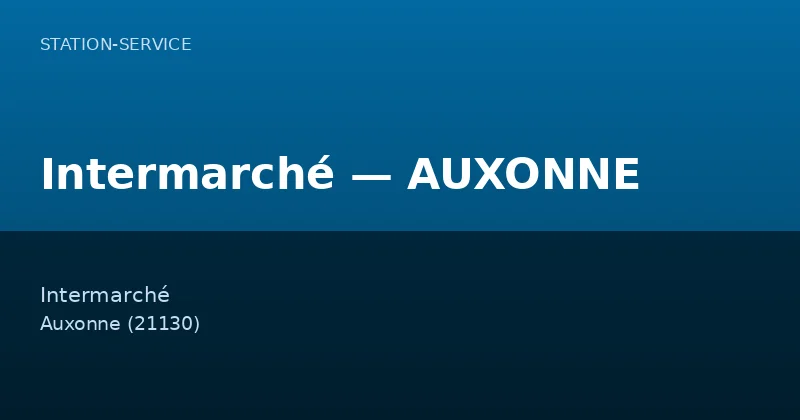 Intermarché — AUXONNE