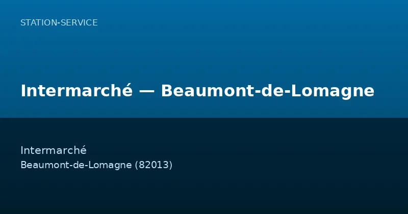 Intermarché — Beaumont-de-Lomagne