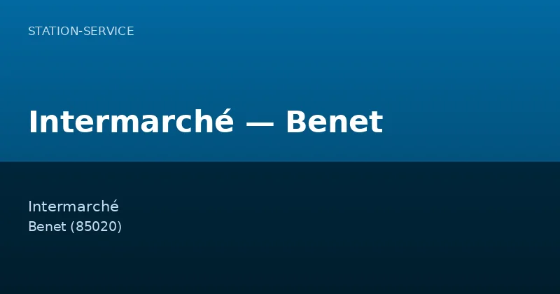 Intermarché — Benet