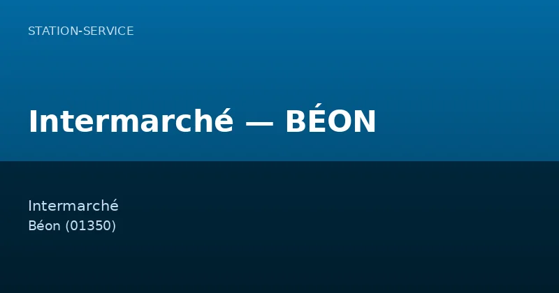 Intermarché — BÉON