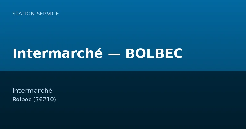 Intermarché — BOLBEC