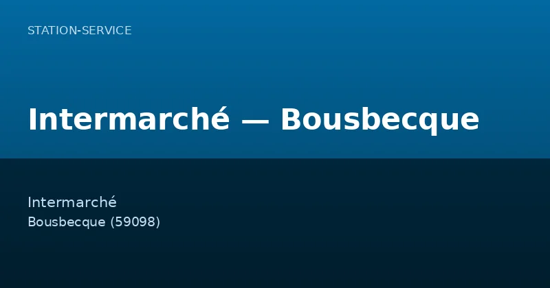 Intermarché — Bousbecque