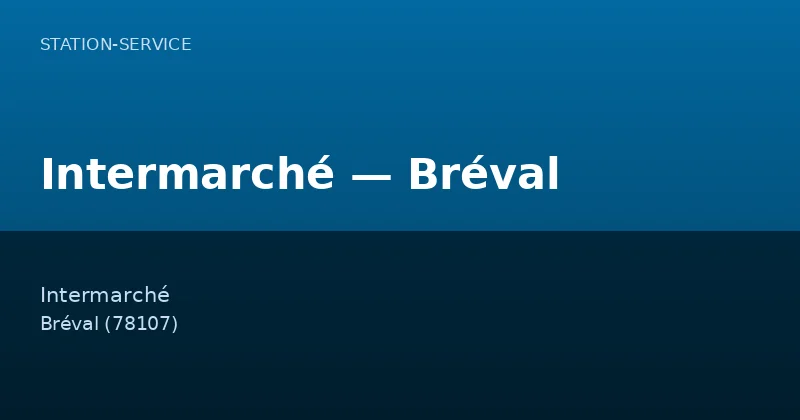 Intermarché — Bréval