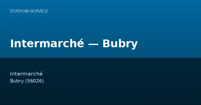 Intermarché — Bubry