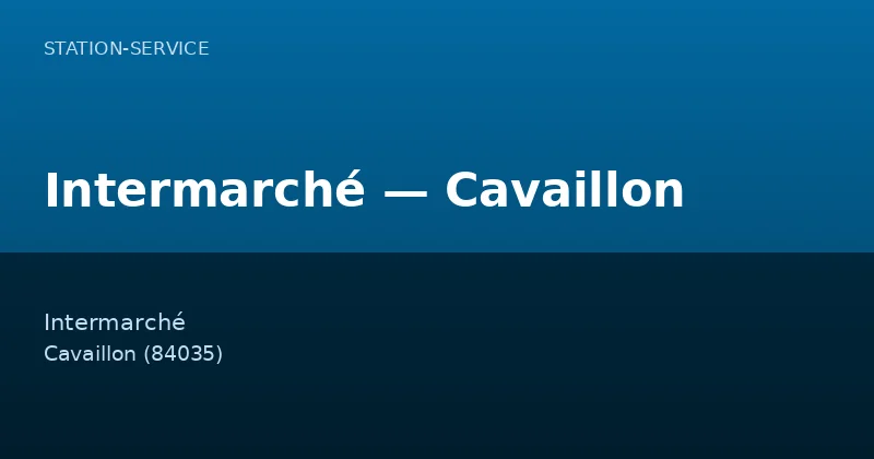 Intermarché — Cavaillon