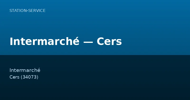 Intermarché — Cers