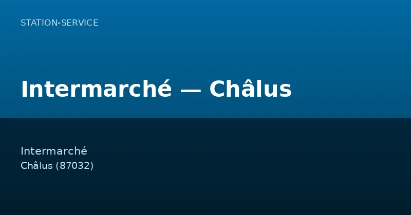 Intermarché — Châlus
