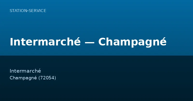 Intermarché — Champagné