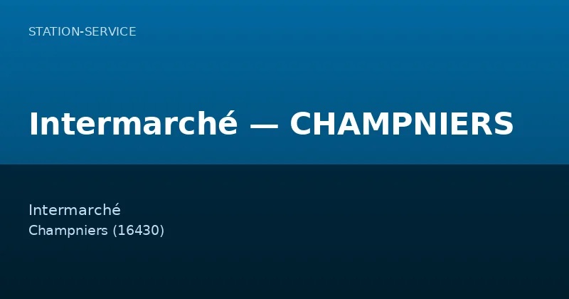 Intermarché — CHAMPNIERS