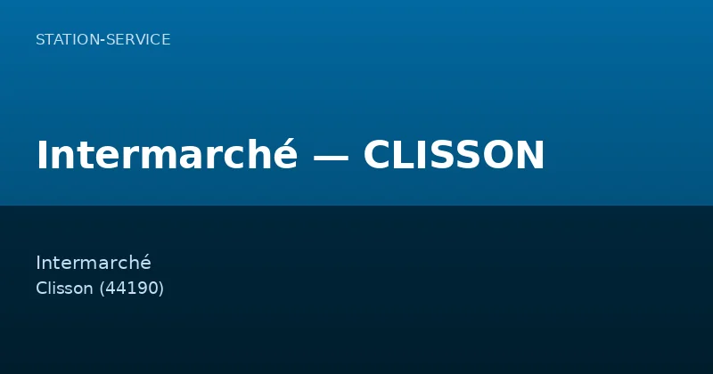 Intermarché — CLISSON