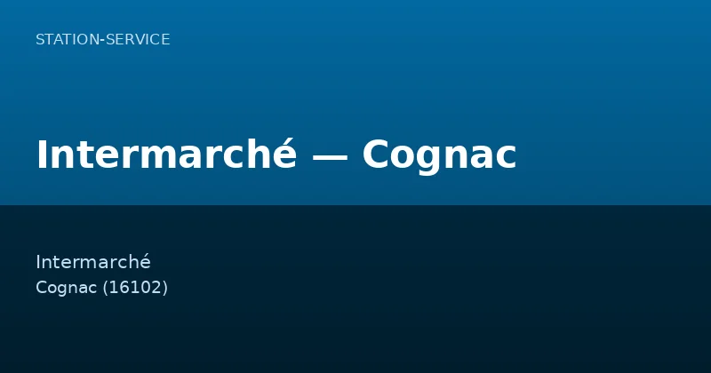 Intermarché — Cognac