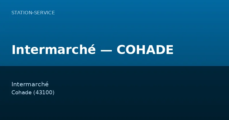 Intermarché — COHADE