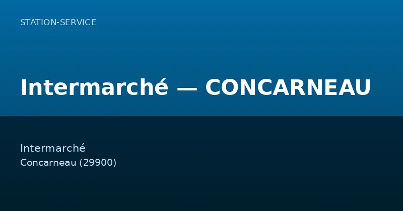 Intermarché — CONCARNEAU