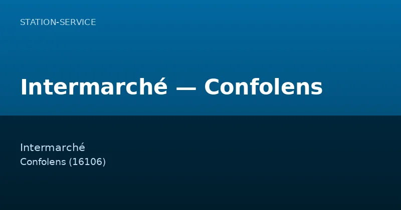 Intermarché — Confolens