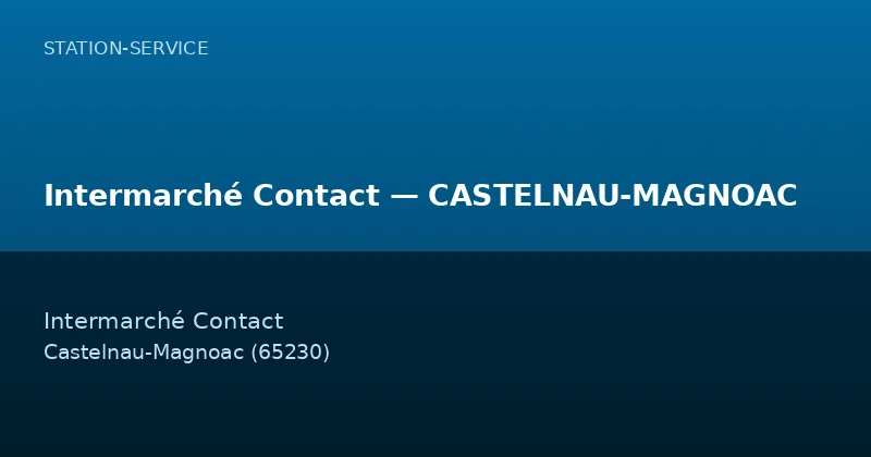 Intermarché Contact — CASTELNAU-MAGNOAC