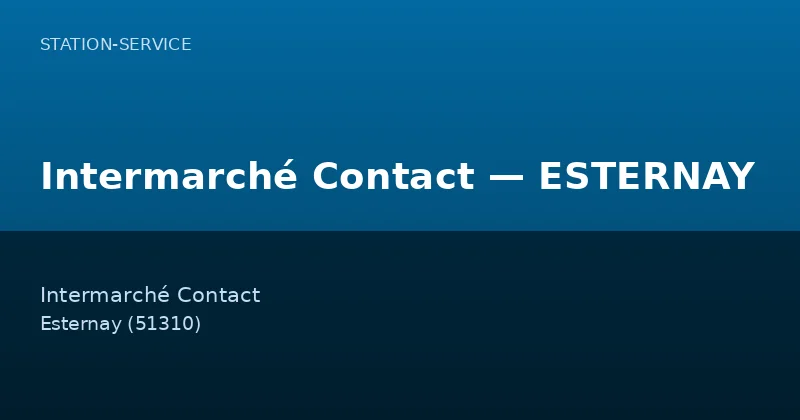 Intermarché Contact — ESTERNAY