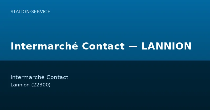Intermarché Contact — LANNION