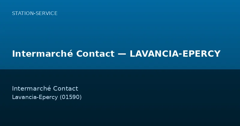 Intermarché Contact — LAVANCIA-EPERCY