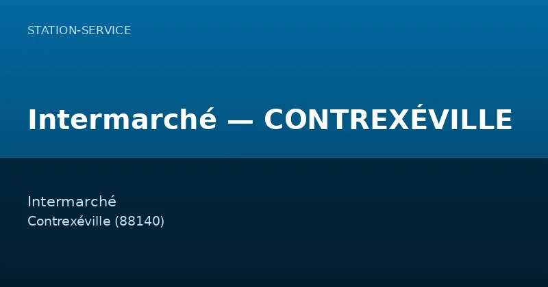Intermarché — CONTREXÉVILLE
