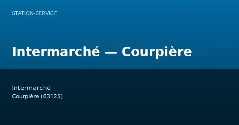 Intermarché — Courpière