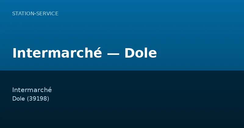 Intermarché — Dole