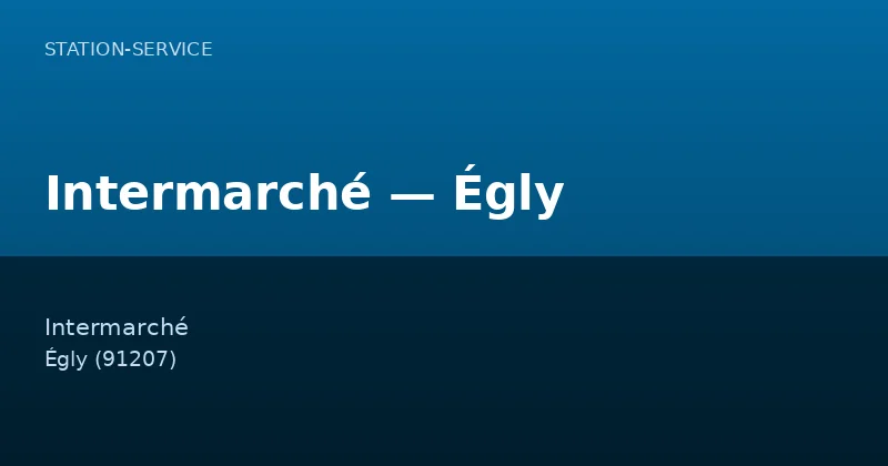 Intermarché — Égly