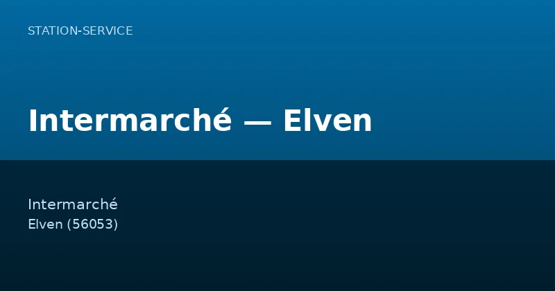 Intermarché — Elven