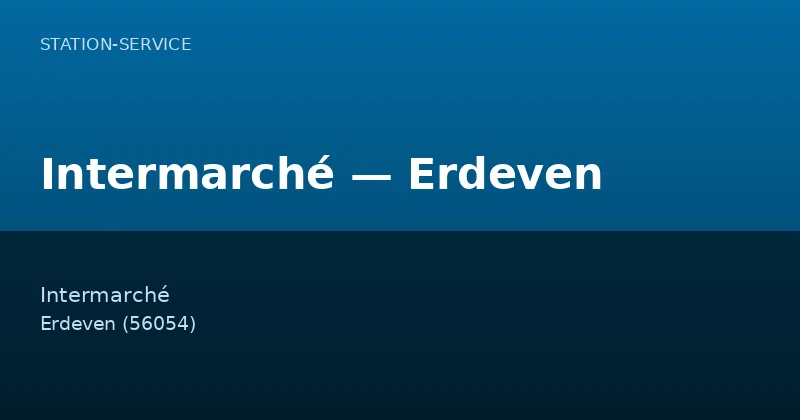 Intermarché — Erdeven
