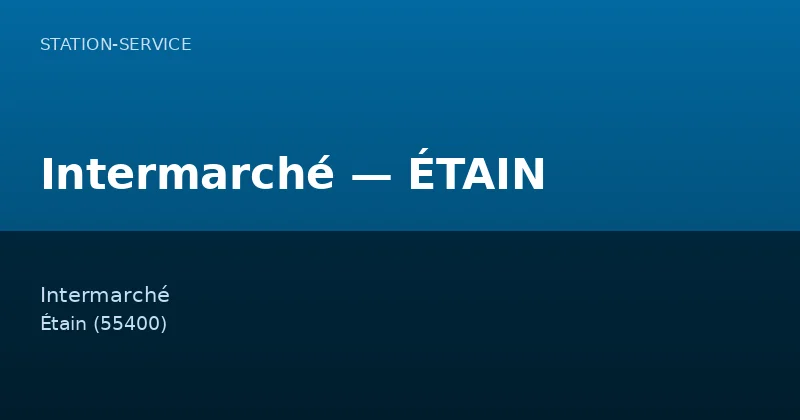 Intermarché — ÉTAIN