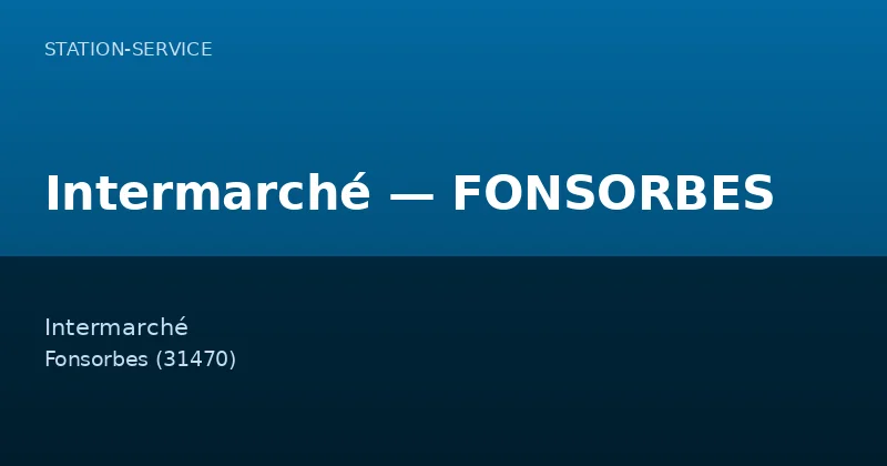 Intermarché — FONSORBES