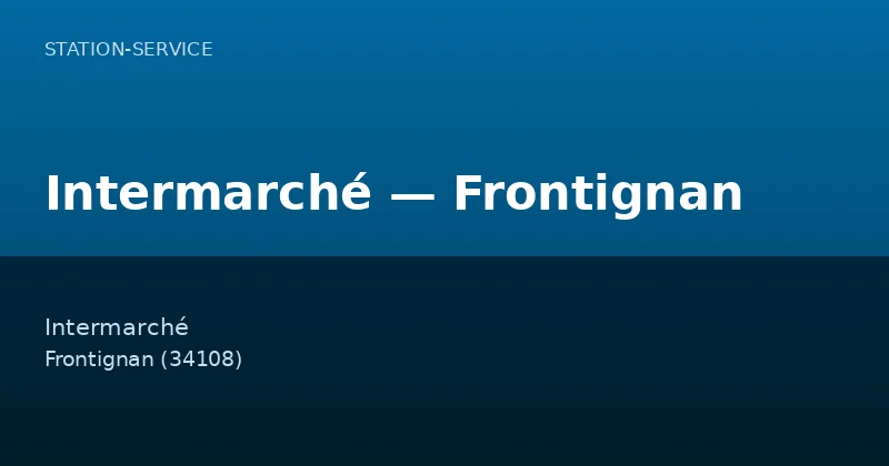 Intermarché — Frontignan