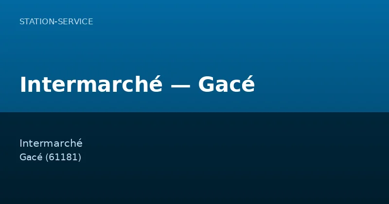 Intermarché — Gacé