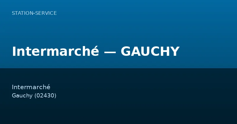 Intermarché — GAUCHY