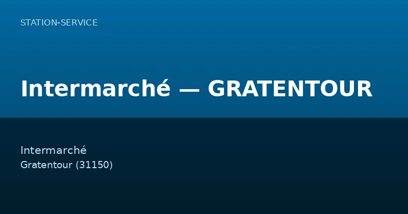 Intermarché — GRATENTOUR