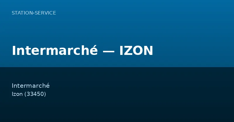 Intermarché — IZON