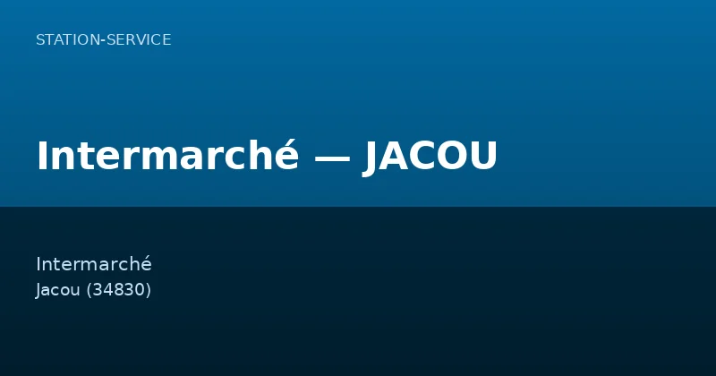 Intermarché — JACOU