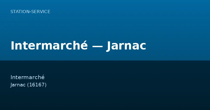 Intermarché — Jarnac