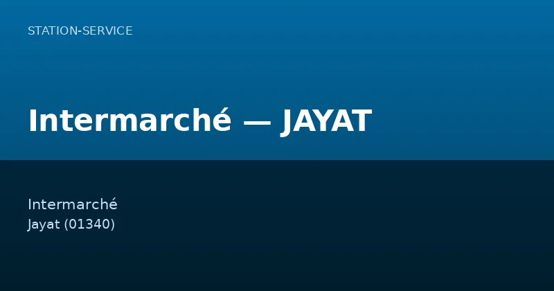 Intermarché — JAYAT