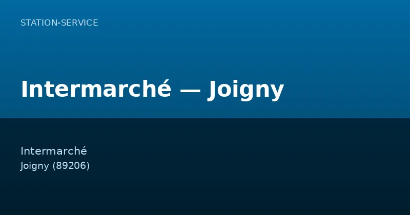 Intermarché — Joigny