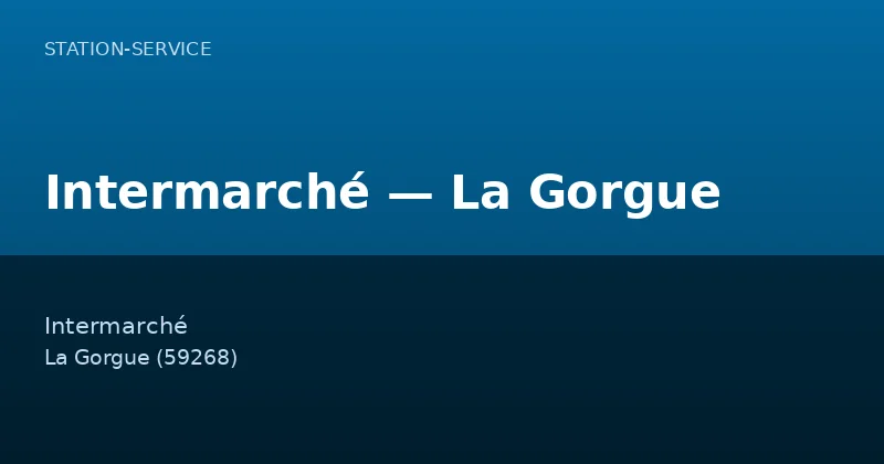 Intermarché — La Gorgue