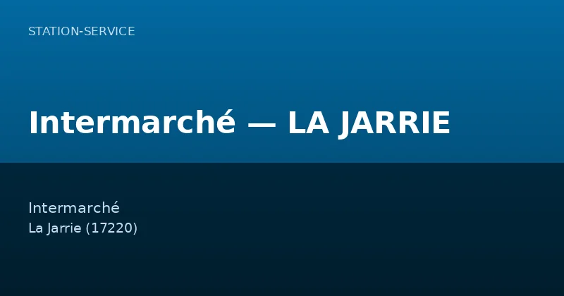 Intermarché — LA JARRIE