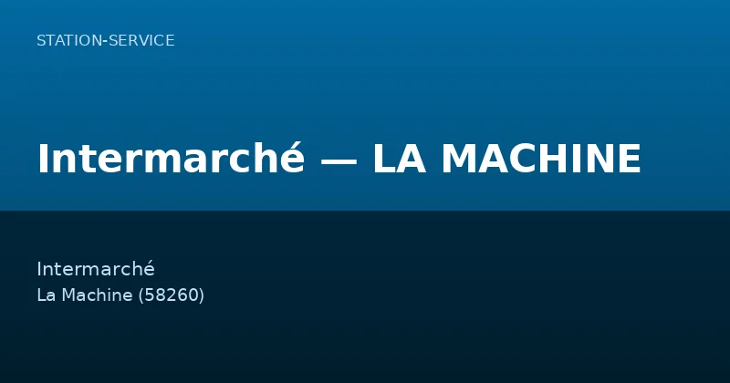 Intermarché — LA MACHINE