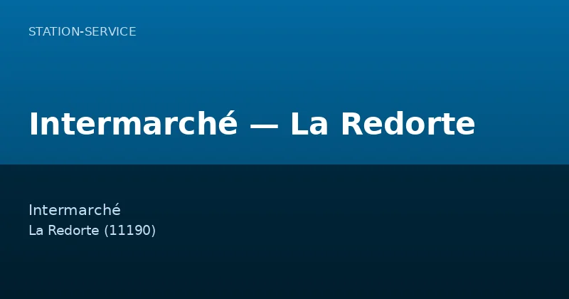 Intermarché — La Redorte