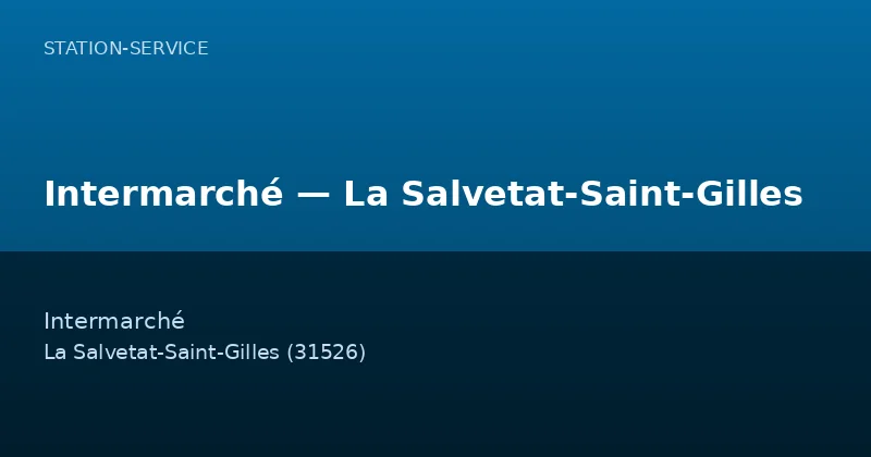 Intermarché — La Salvetat-Saint-Gilles
