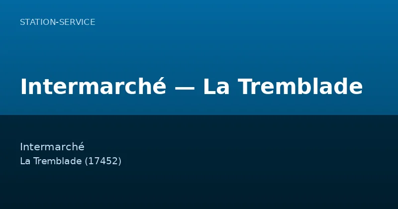 Intermarché — La Tremblade