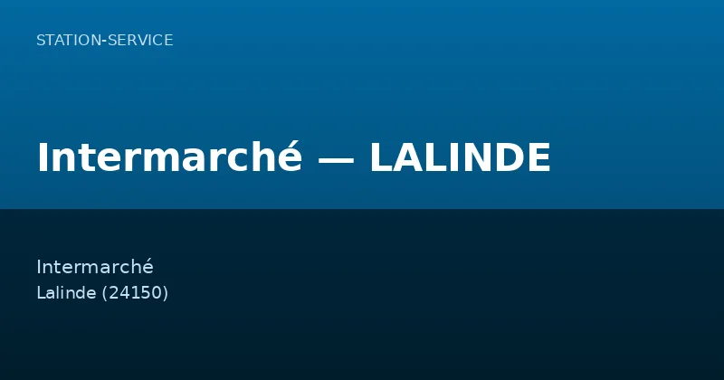 Intermarché — LALINDE
