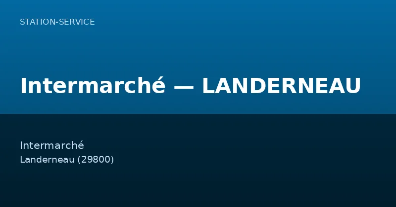 Intermarché — LANDERNEAU