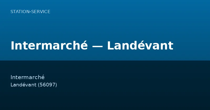 Intermarché — Landévant